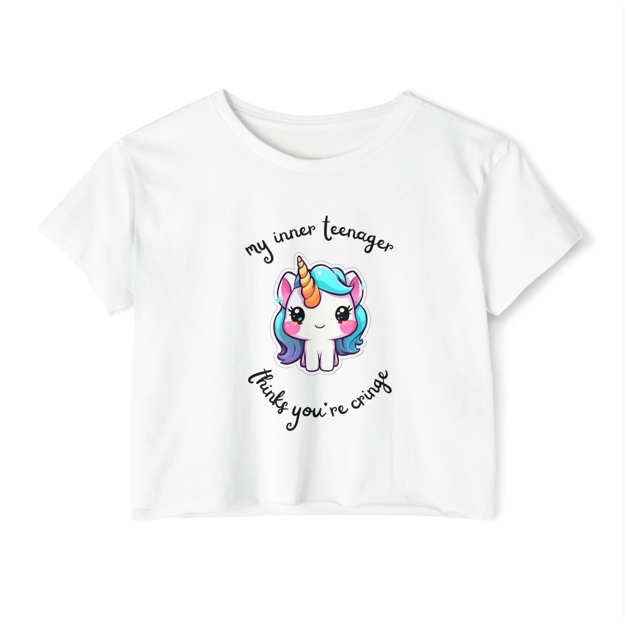 Unicorn Cropped Tee
