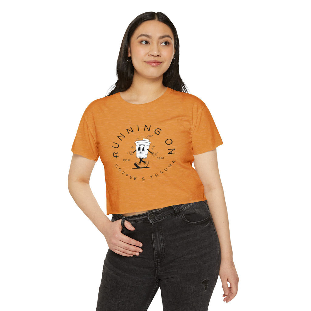 Coffee & Trauma Cropped Tee