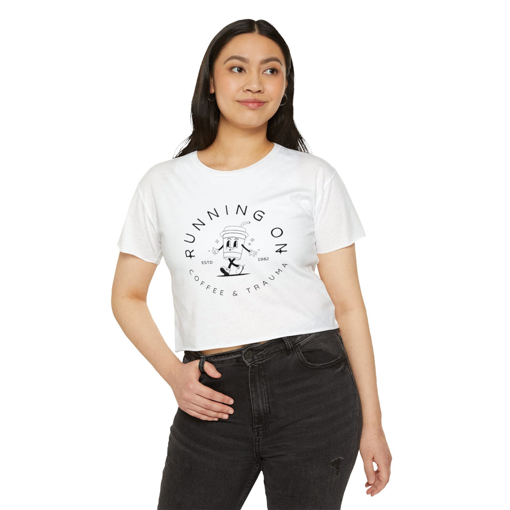 Coffee & Trauma Cropped Tee