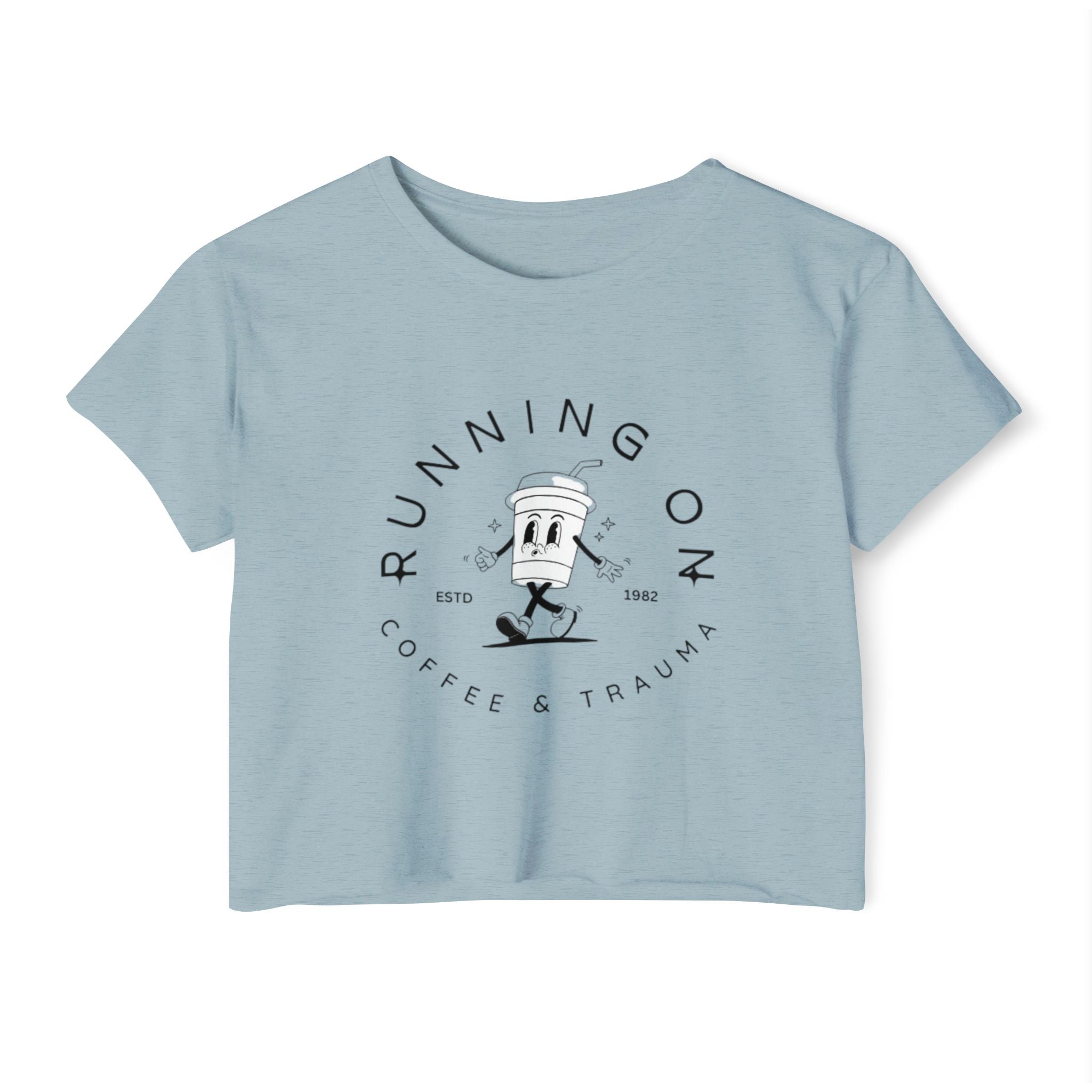 Coffee & Trauma Cropped Tee