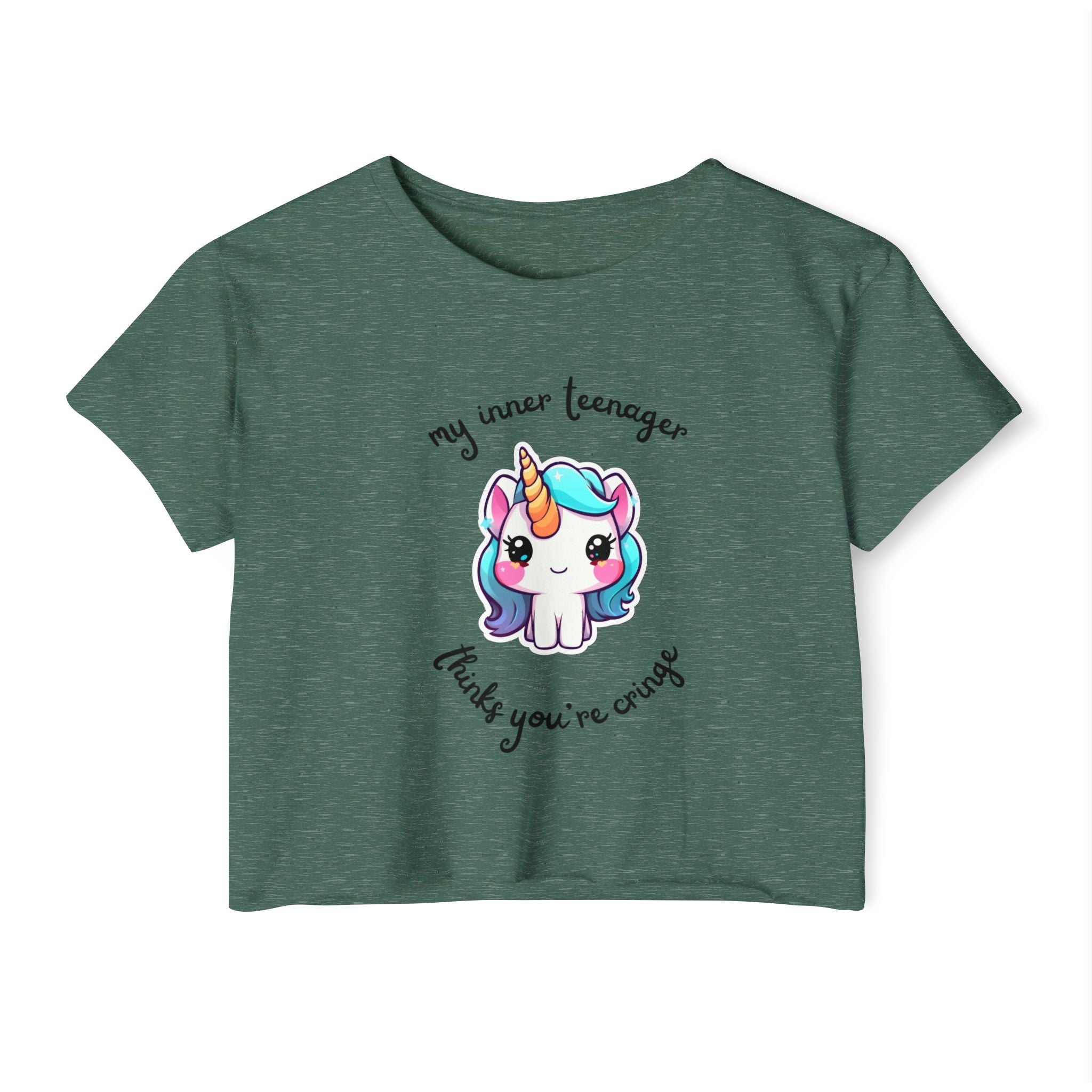 Unicorn Cropped Tee