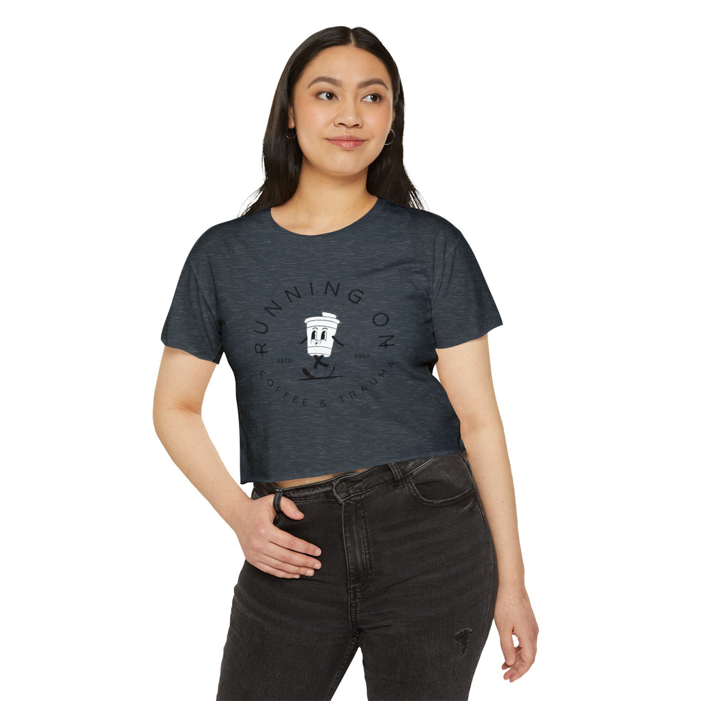 Coffee & Trauma Cropped Tee