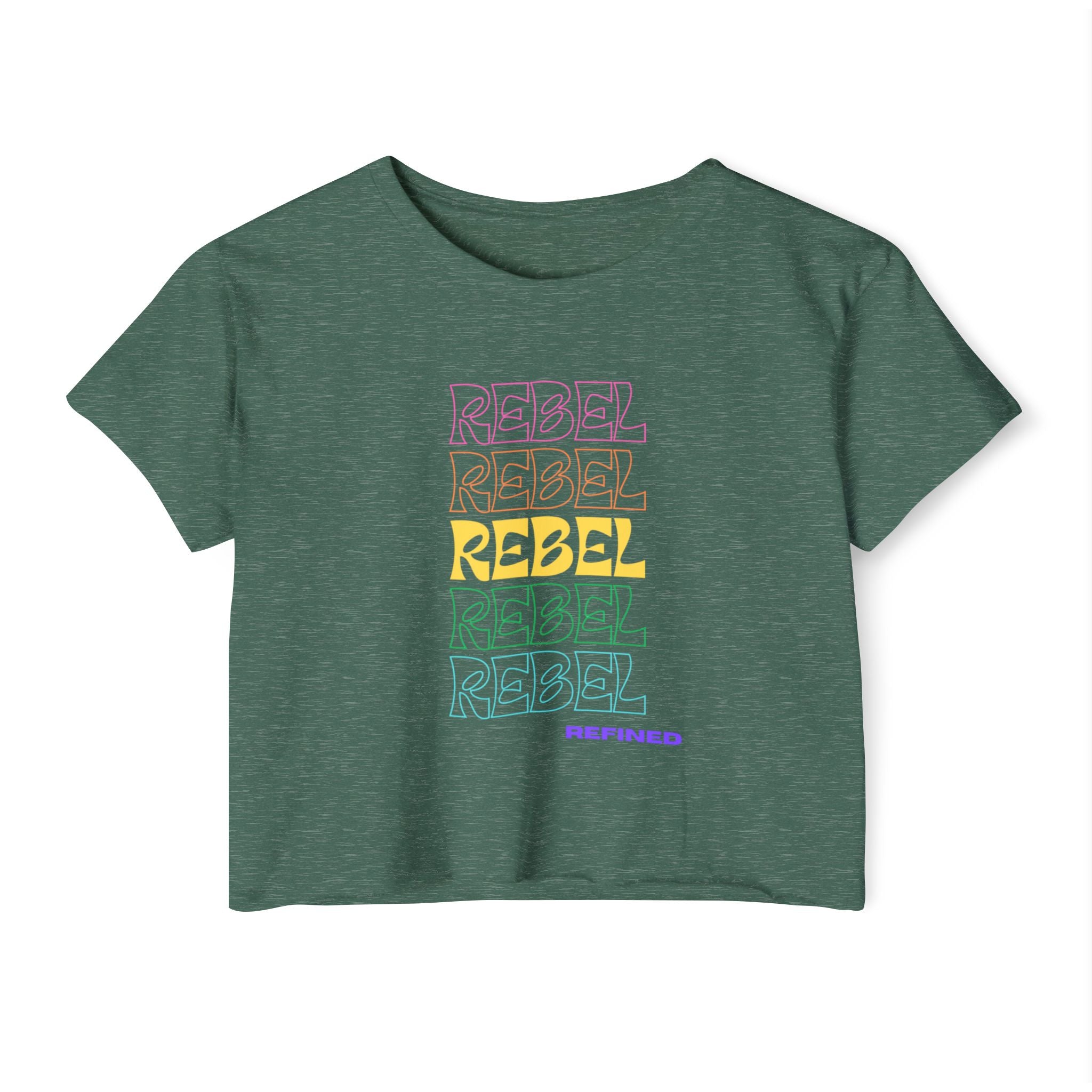 Rebel Refined Stacked Cropped Tee