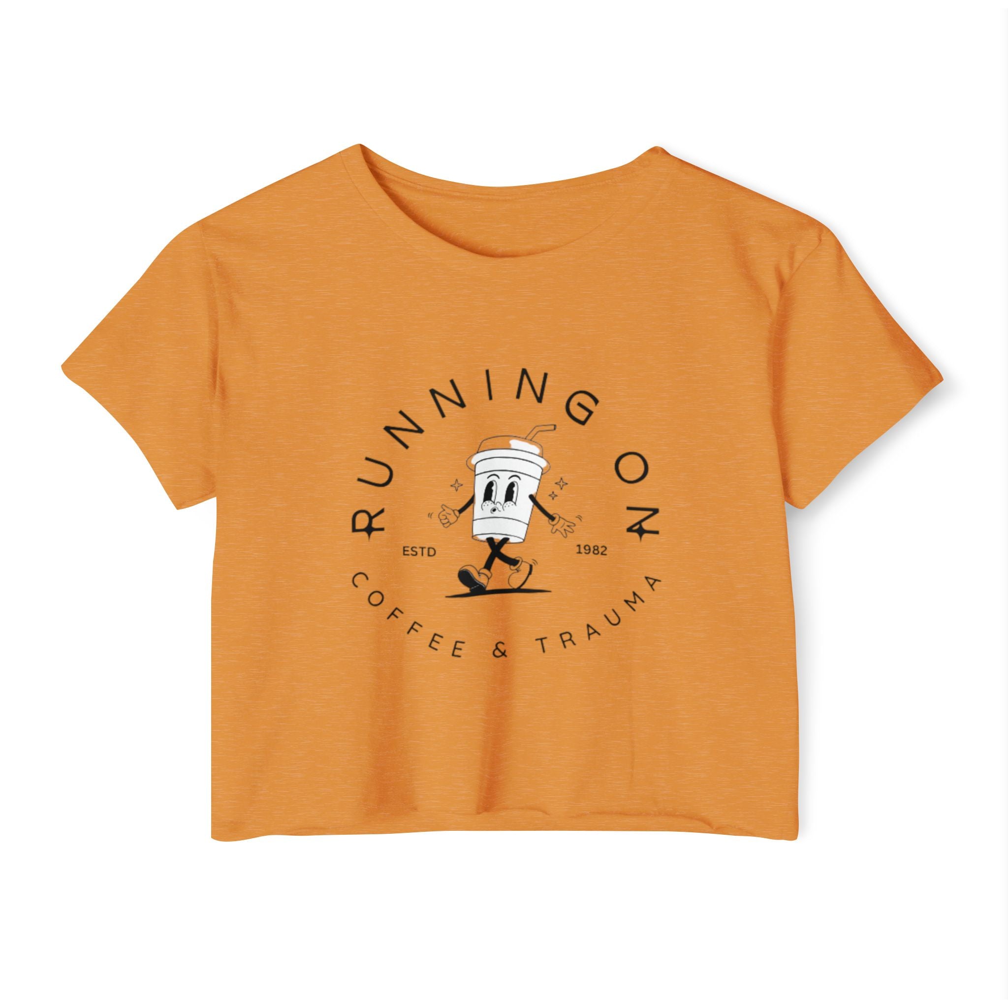 Coffee & Trauma Cropped Tee