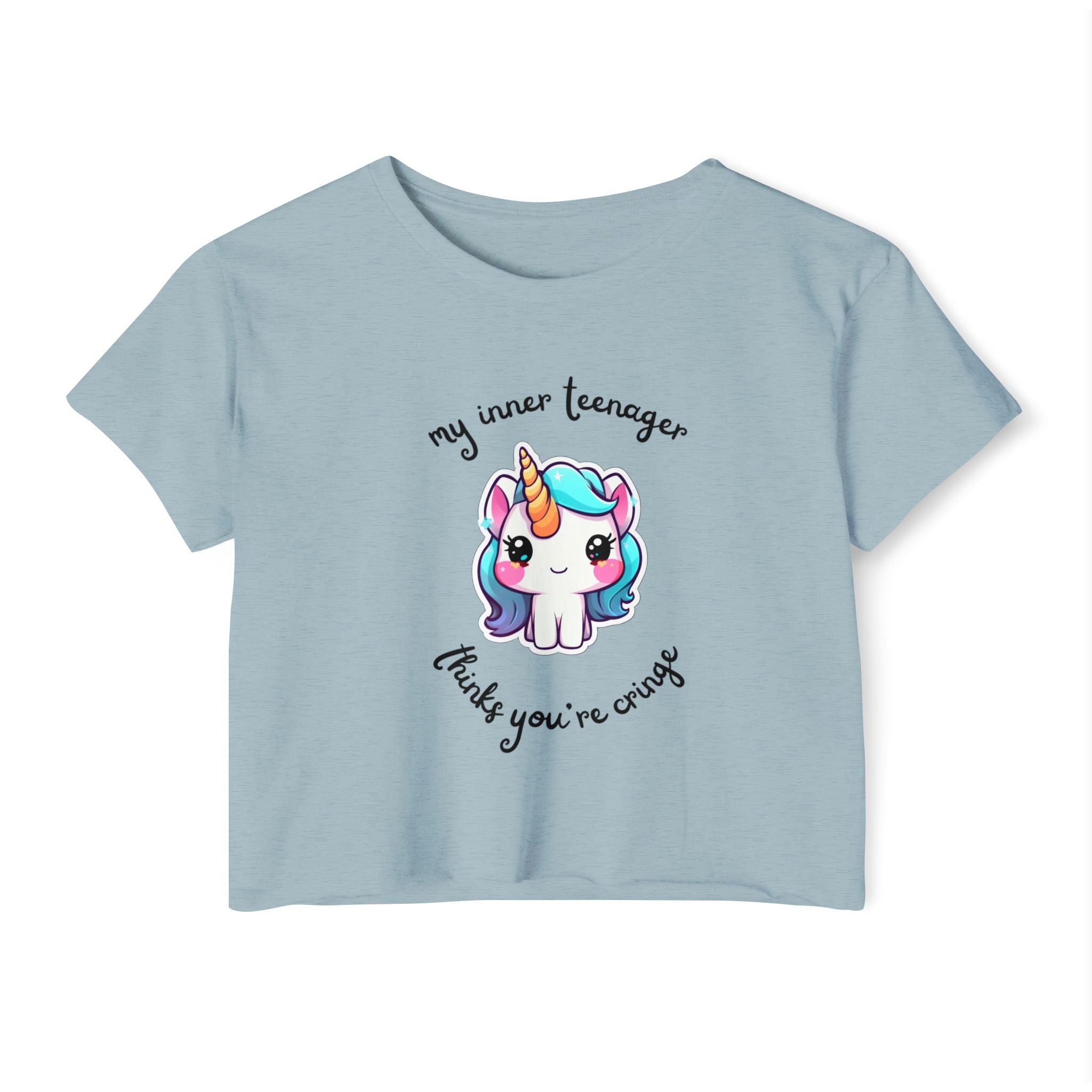 Unicorn Cropped Tee