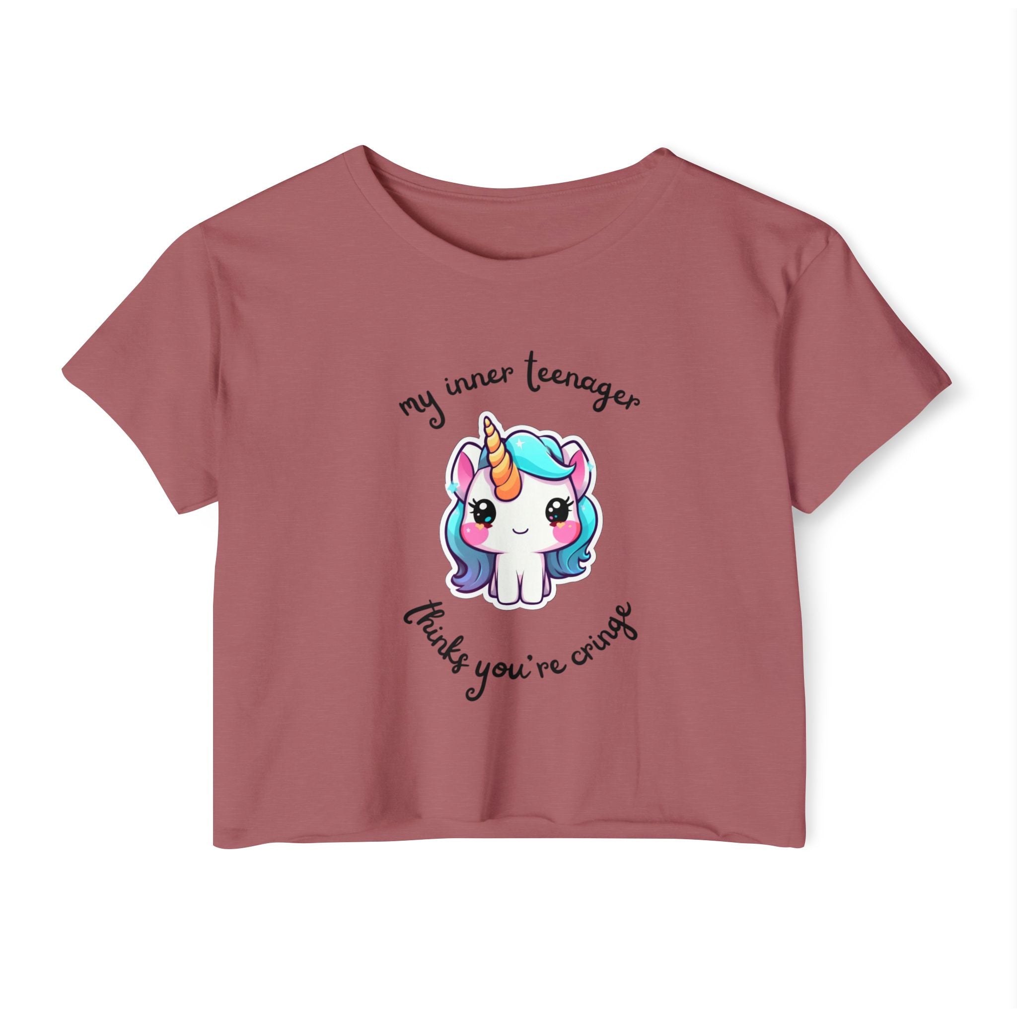 Unicorn Cropped Tee