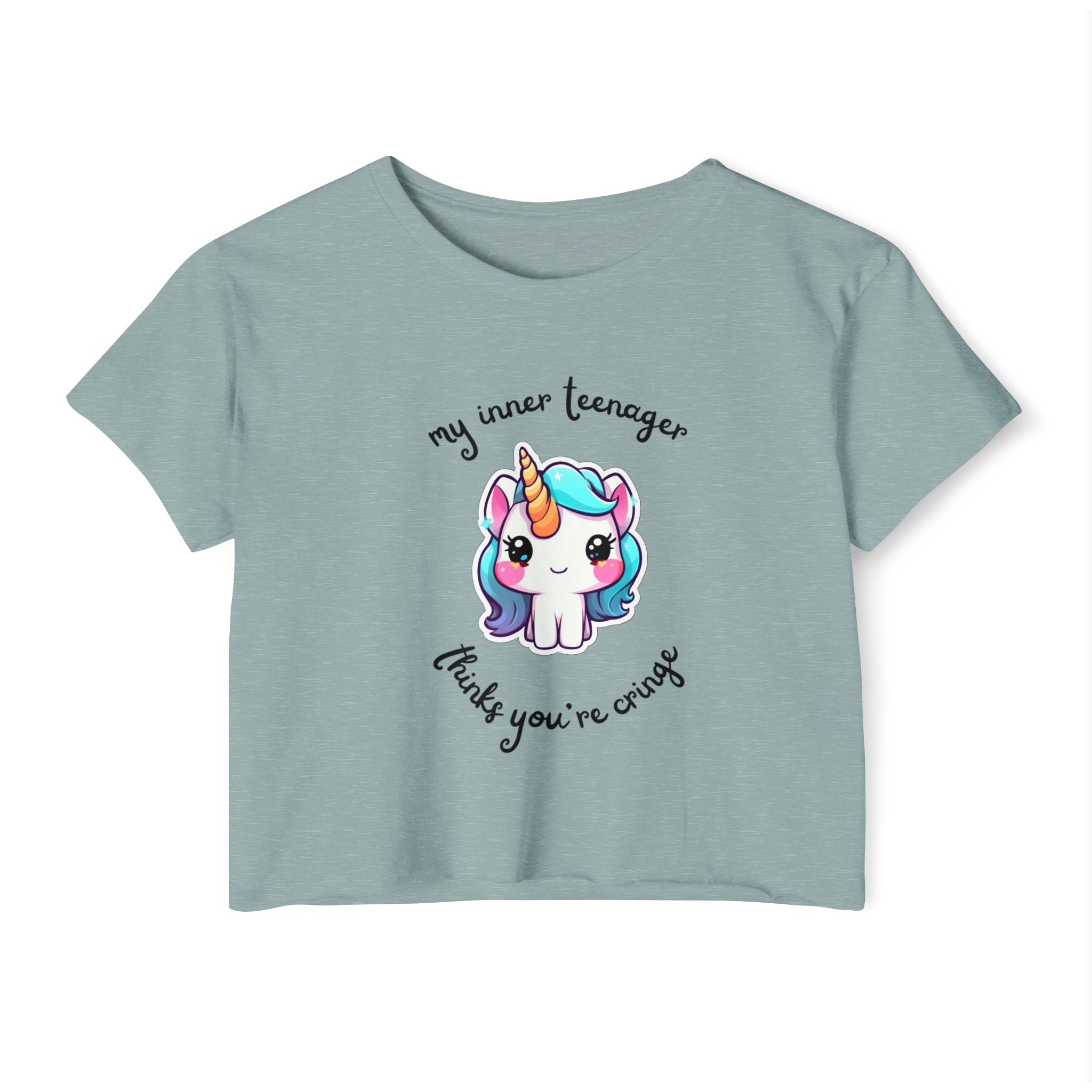 Unicorn Cropped Tee