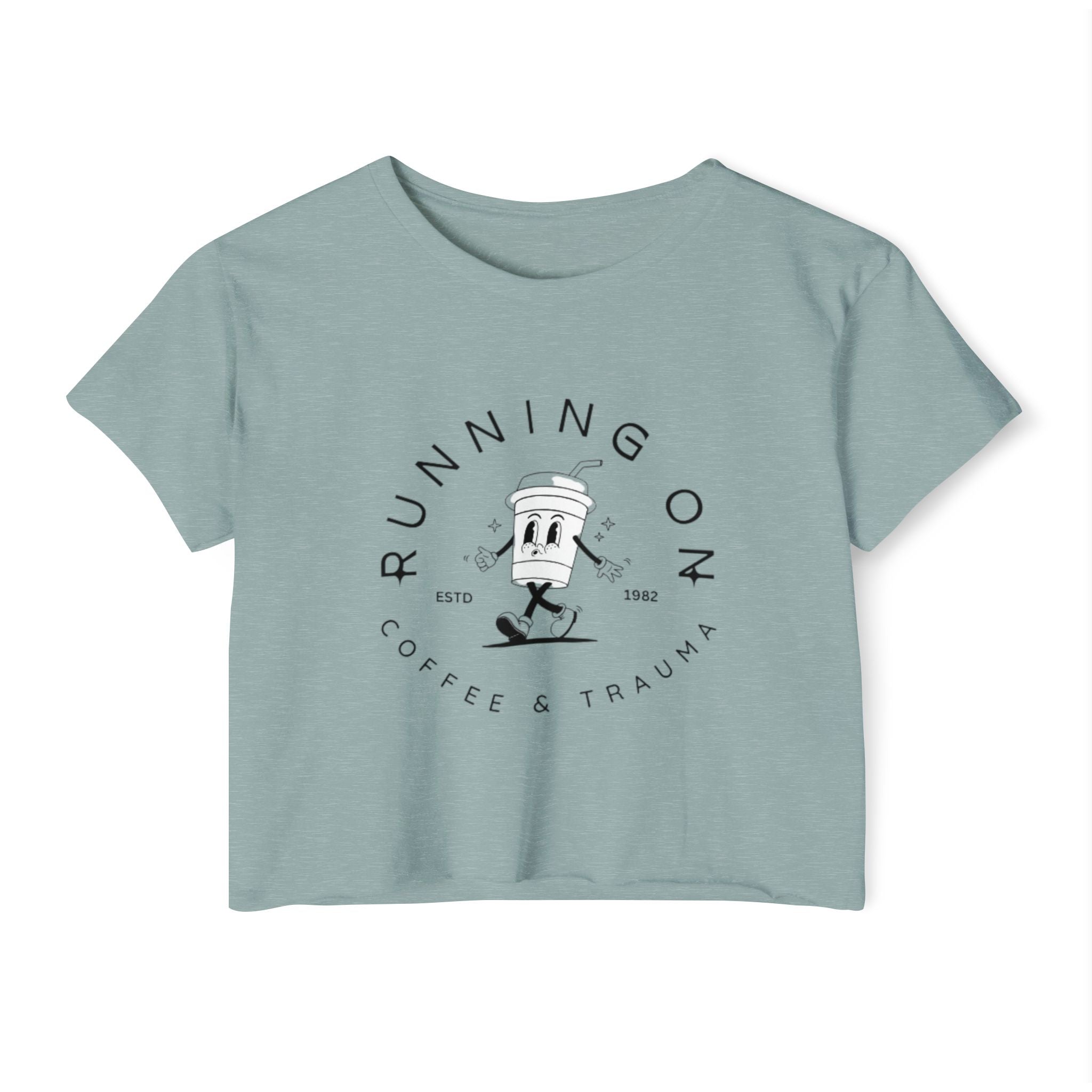 Coffee & Trauma Cropped Tee