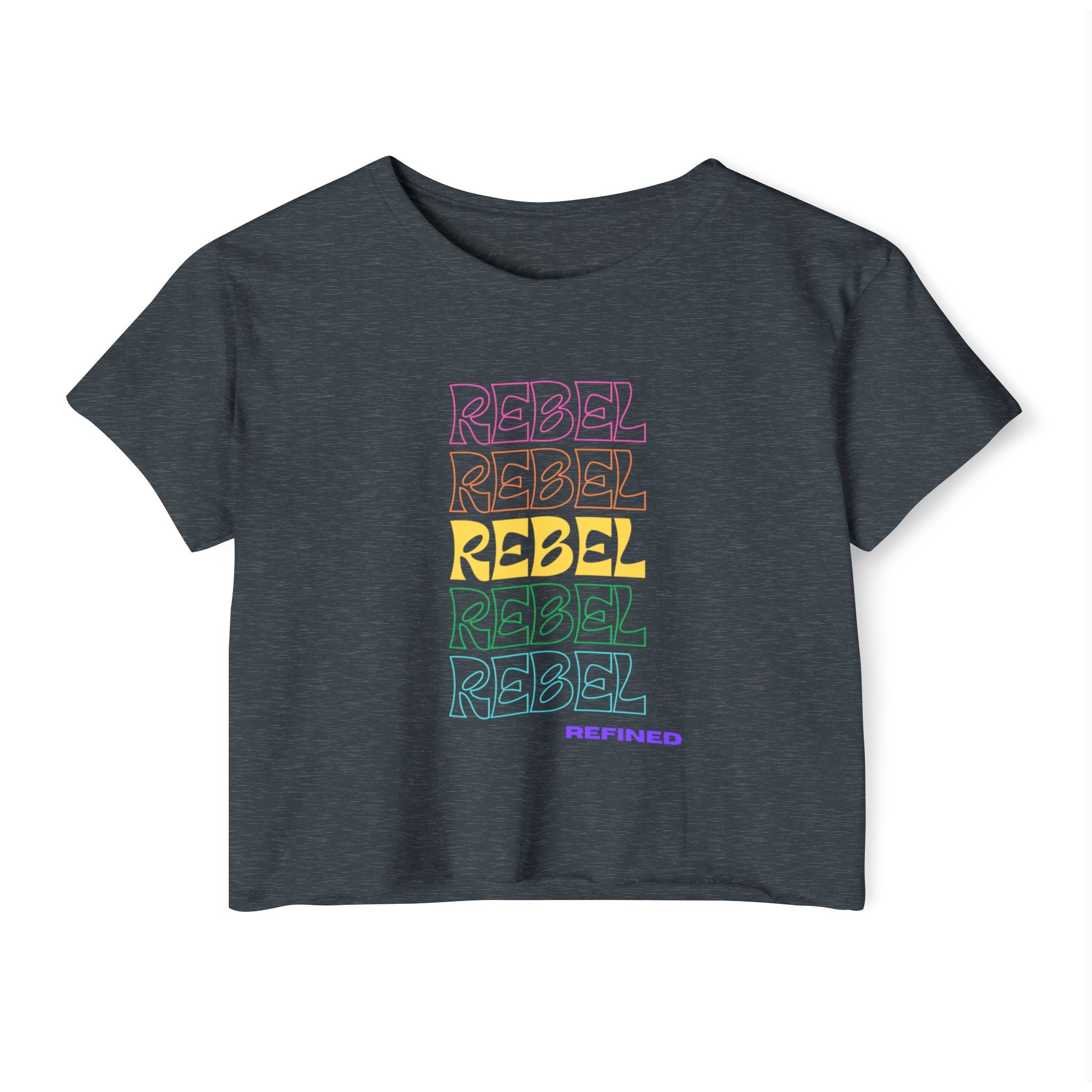 Rebel Refined Stacked Cropped Tee