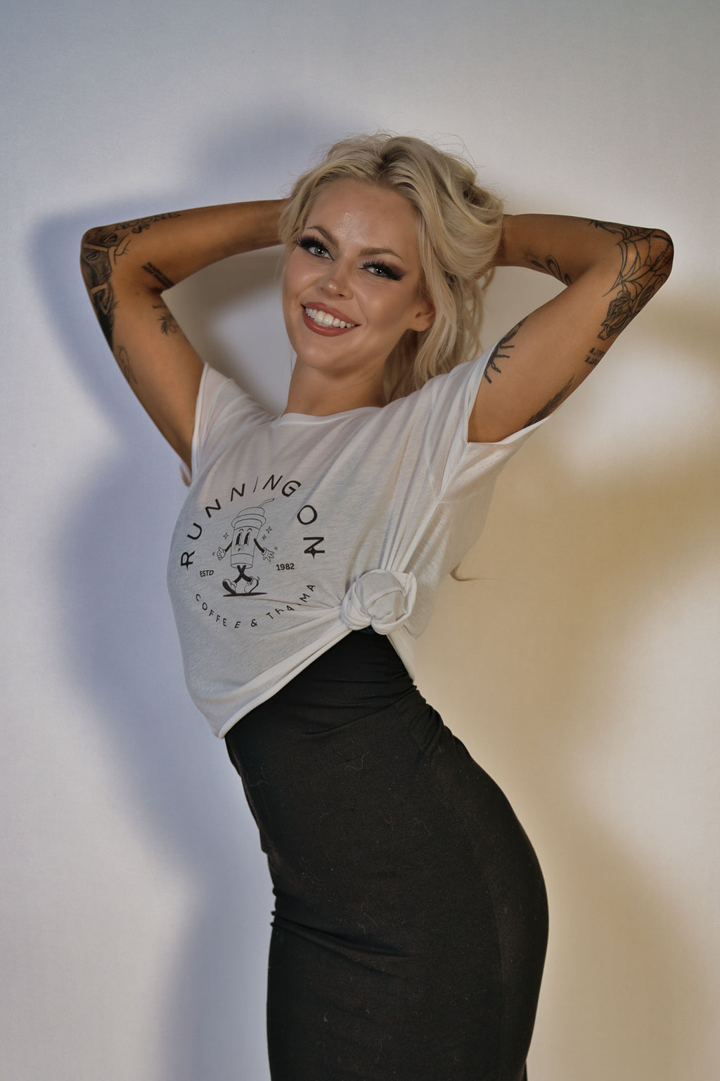 Coffee & Trauma Cropped Tee