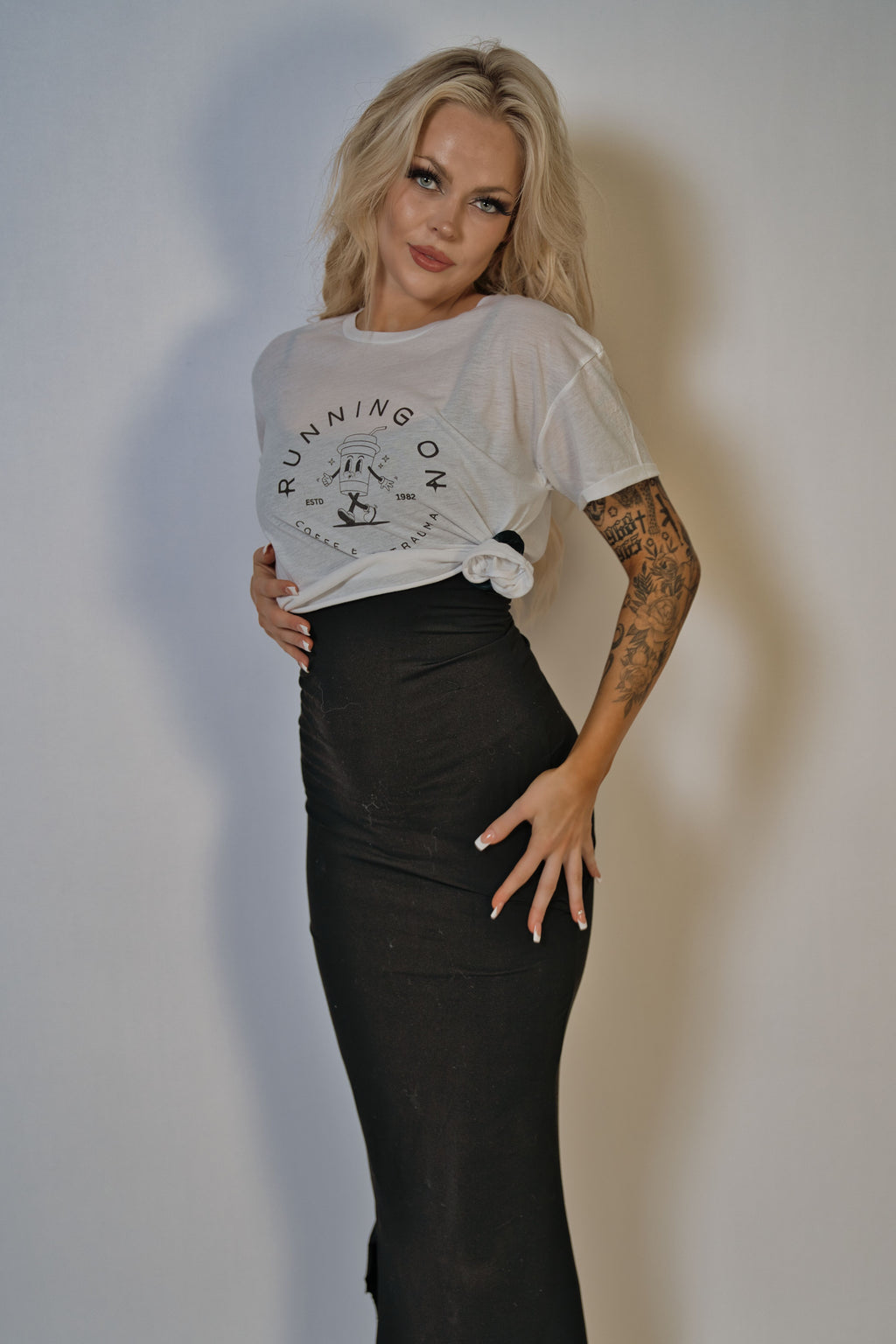 Coffee & Trauma Cropped Tee