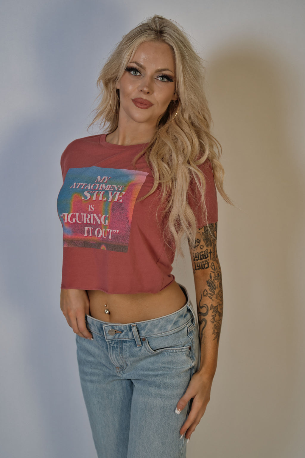 Attachment Style Cropped Tee