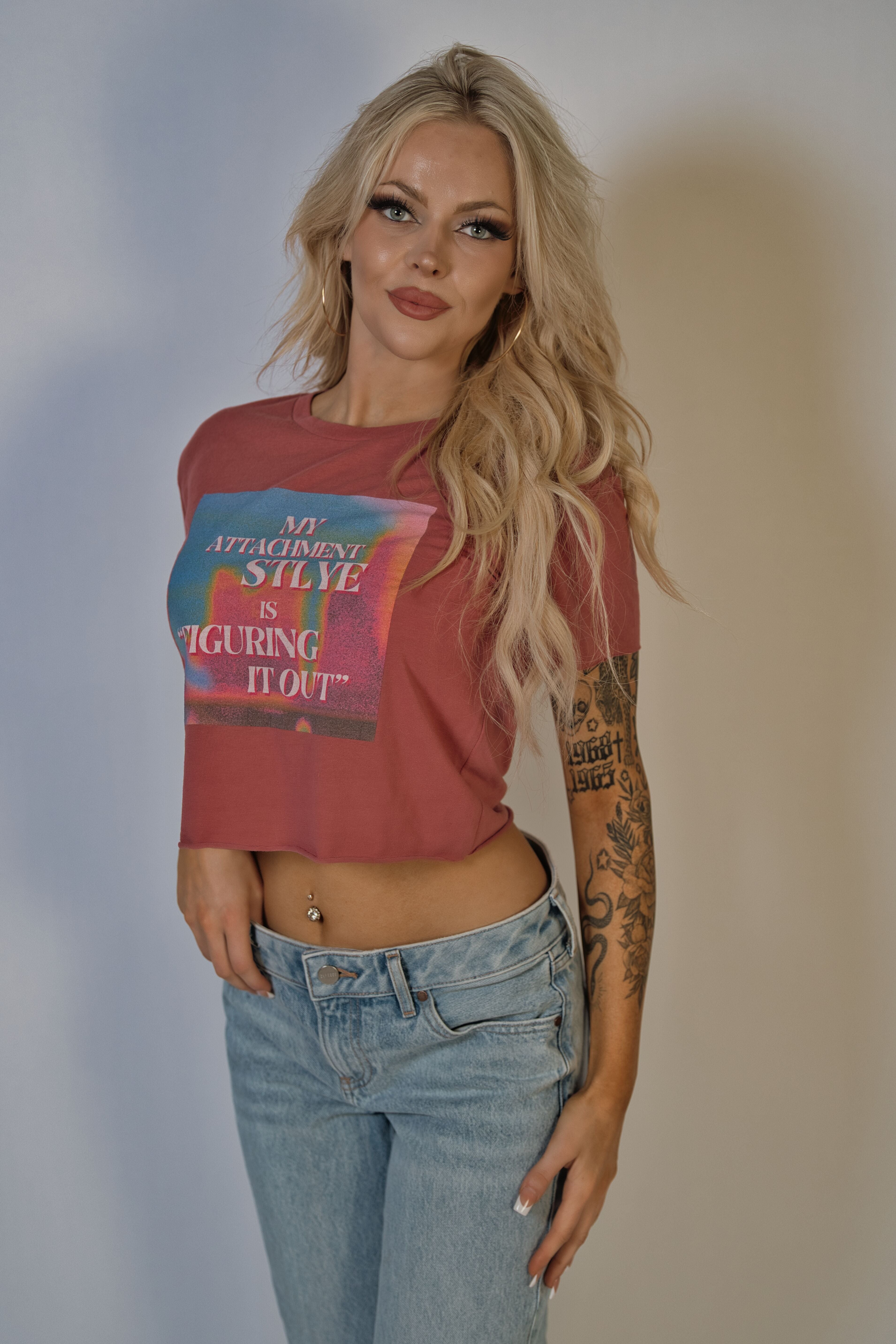 Attachment Style Cropped Tee